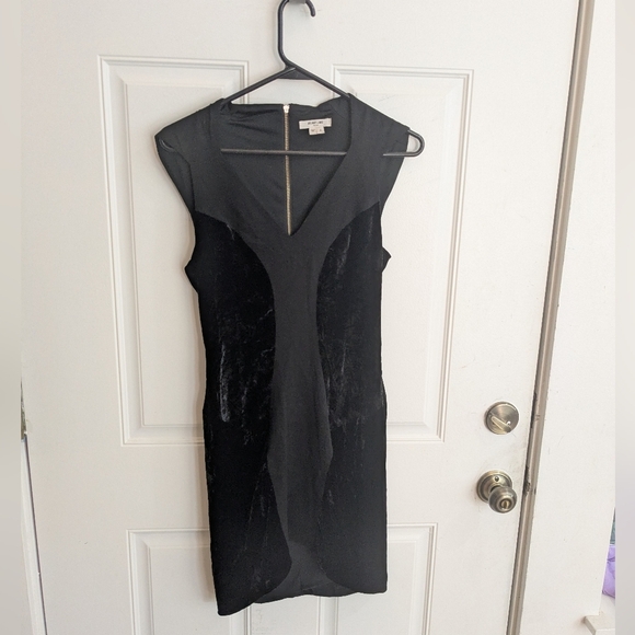 Helmut Lang Velvet Bodycon Dress - Picture 1 of 4